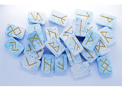 Marbled Runes - BLUE